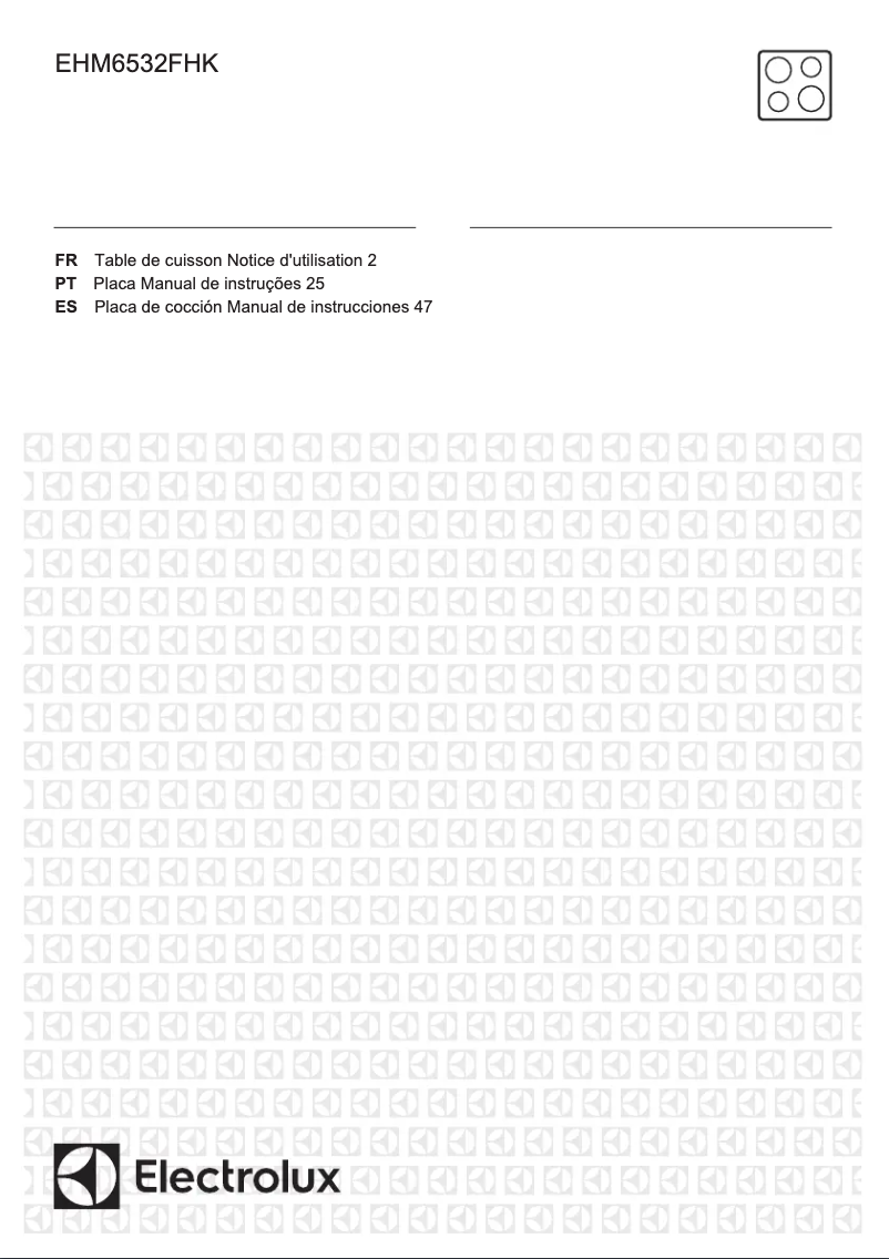 Page 1 de la notice Manuel utilisateur Electrolux EHM6532FHK