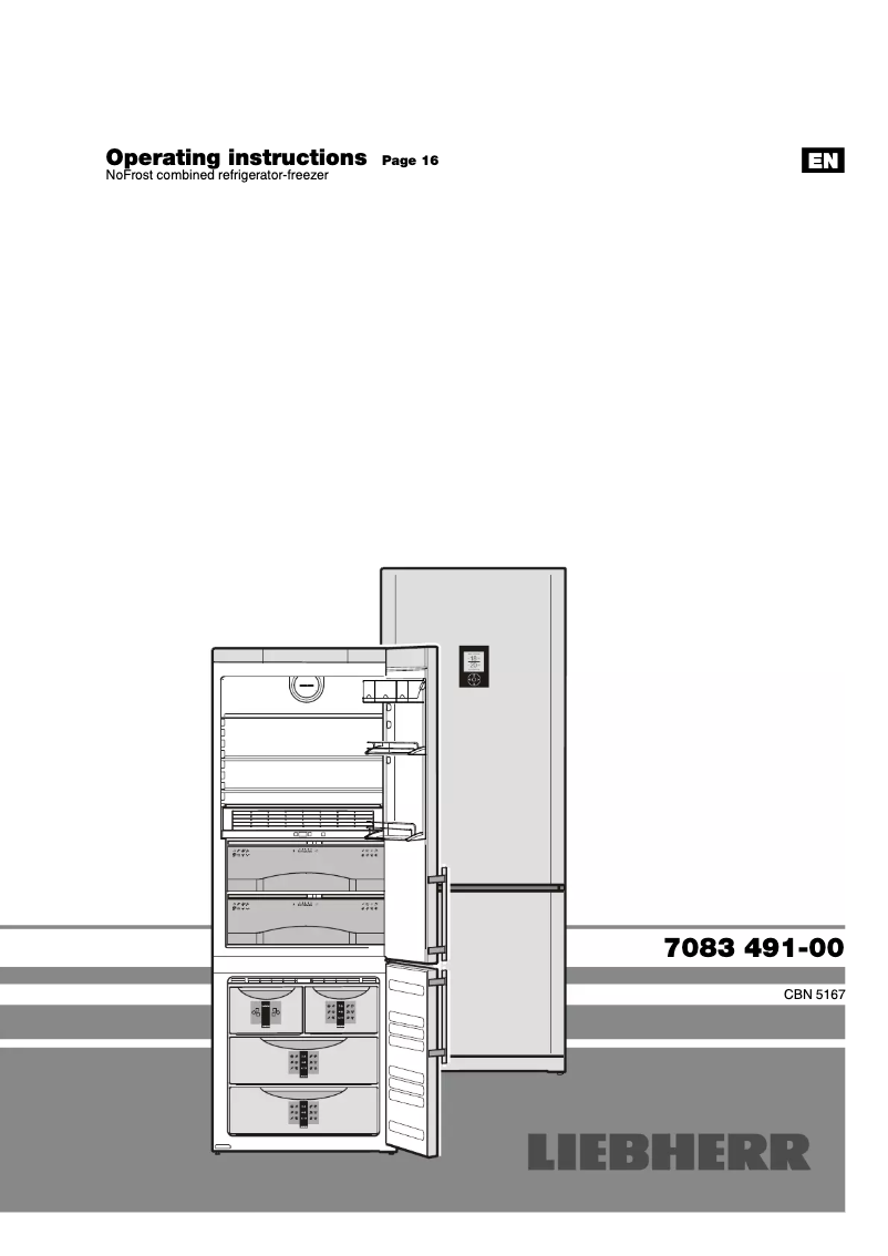 Page n°1 - Manuel utilisateur Liebherr CBNPes 5167