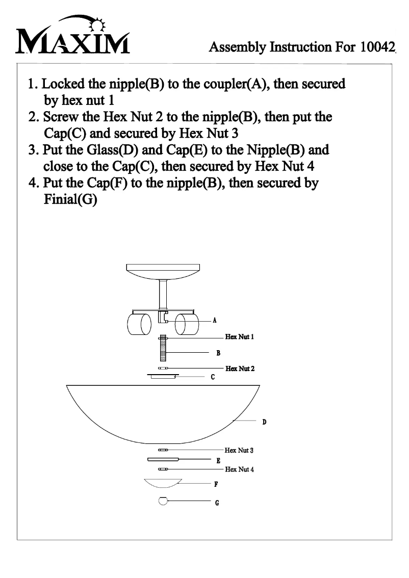 Image de la première page du manuel de l'appareil 10042FTOI