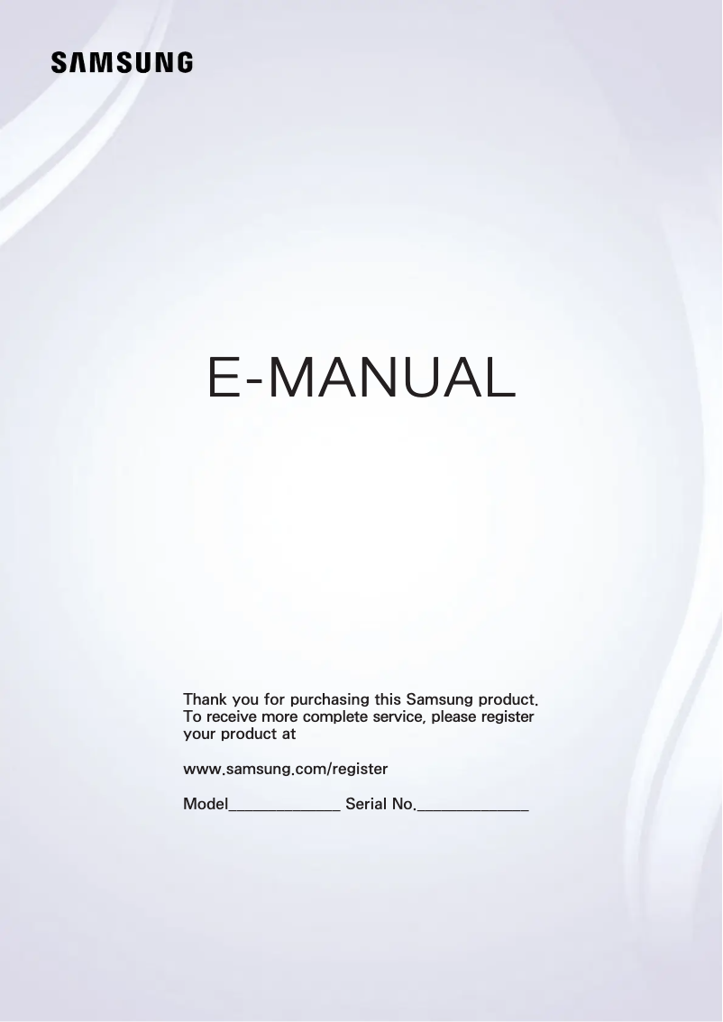 Page n°1 - Manuel utilisateur Samsung UE48JU6440W