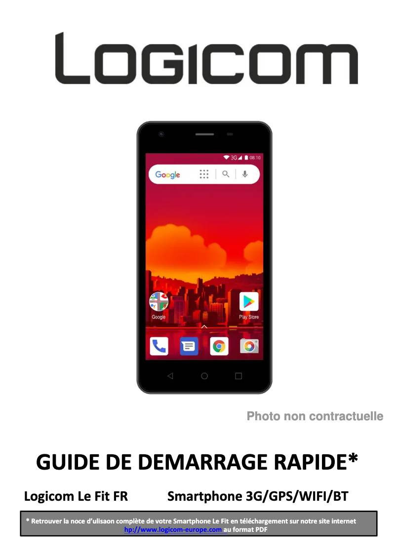 Page 1 de la notice Manuel utilisateur Logicom Le Fit FR