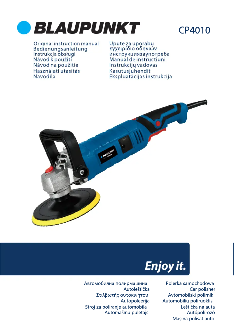 Page 1 de la notice Manuel utilisateur Blaupunkt CP4010