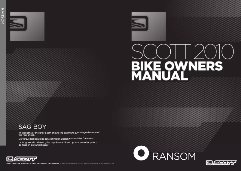 Page 1 de la notice Manuel utilisateur Scott Ransom