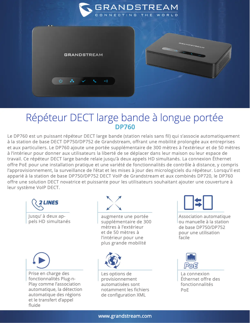 Image de la première page du manuel de l'appareil DP760