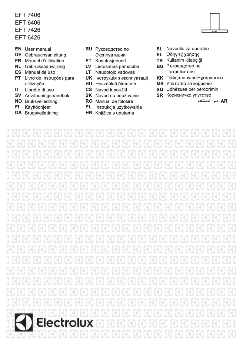 Page 1 de la notice Manuel utilisateur Electrolux EFT7406