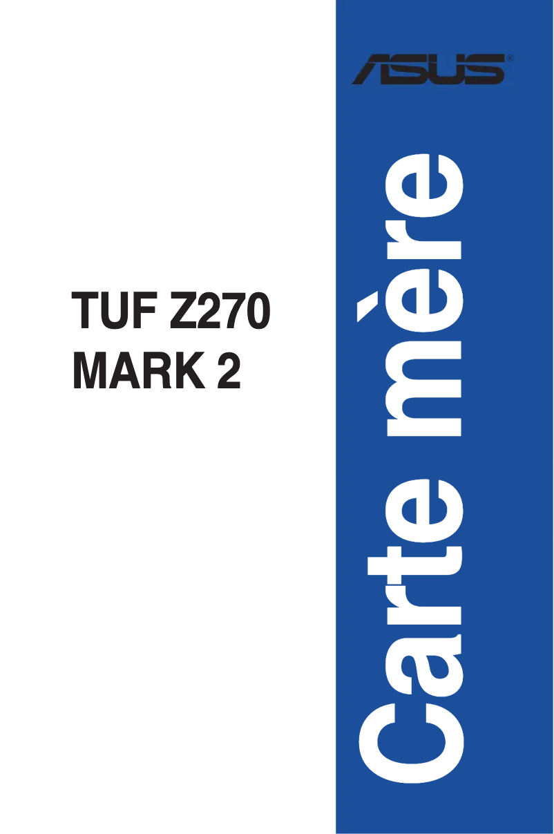 Image de la première page du manuel de l'appareil TUF Z270 MARK 2