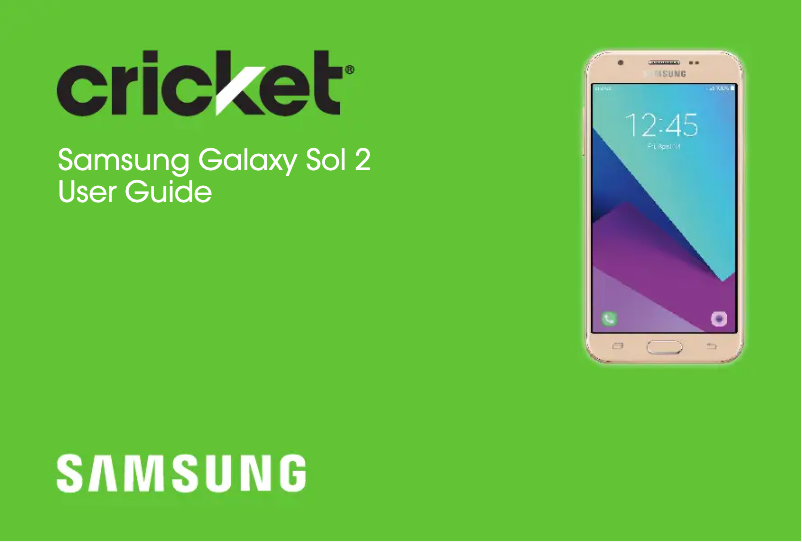 Image de la première page du manuel de l'appareil Galaxy Sol 2