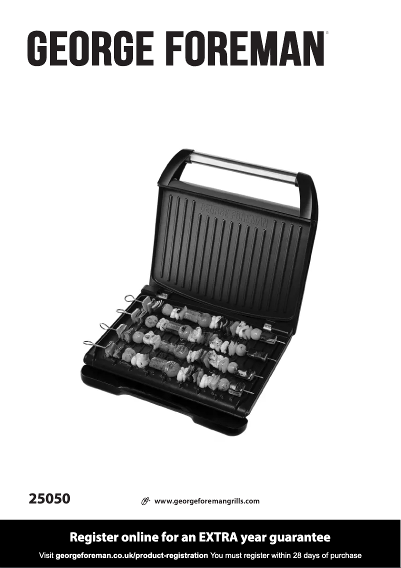 Página 1 del manual Manual de usuario George Foreman 25050