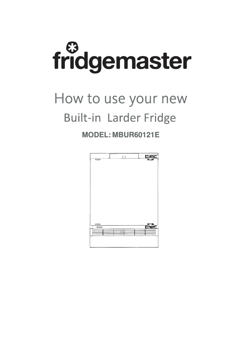 Página 1 del manual Manual de usuario Fridgemaster MBUR60121E
