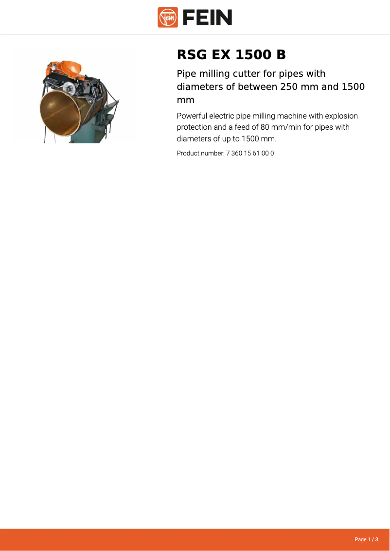 Image de la première page du manuel de l'appareil RSG EX 1500 B