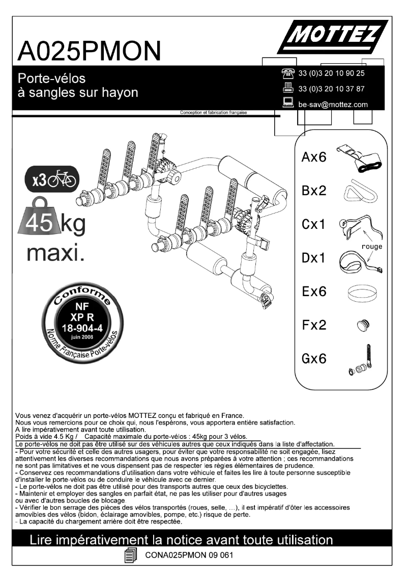 Imagen de la primera página del manual del dispositivo A025PMON