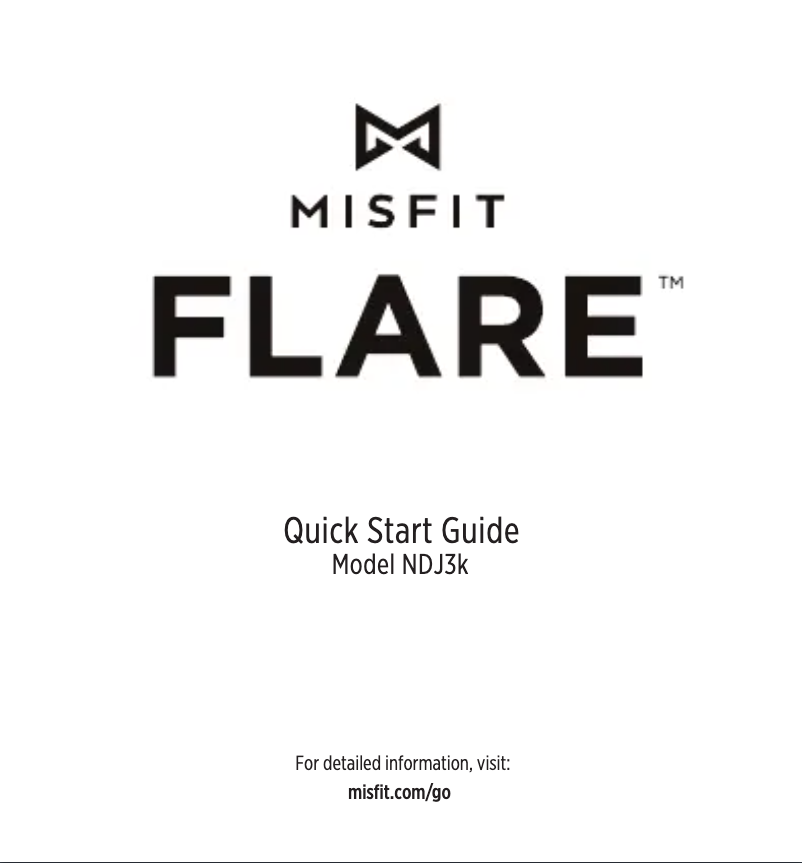 Image de la première page du manuel de l'appareil Flare