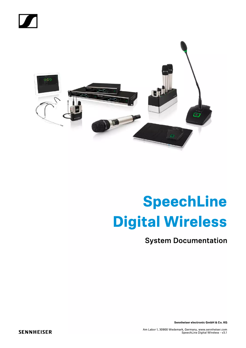 Page 1 de la notice Manuel utilisateur Sennheiser SL Lavalier Set DW-3-EU