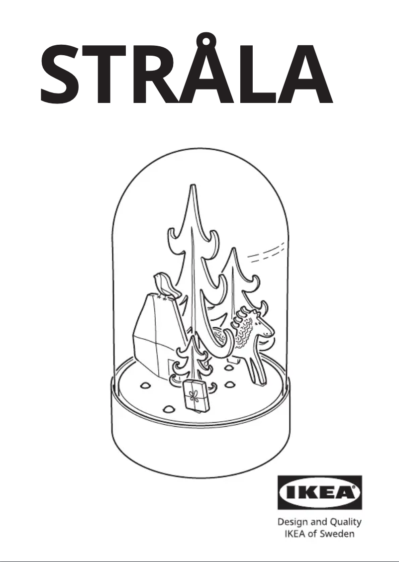 Page 1 de la notice Manuel utilisateur Ikea STRÅLA 005.629.34