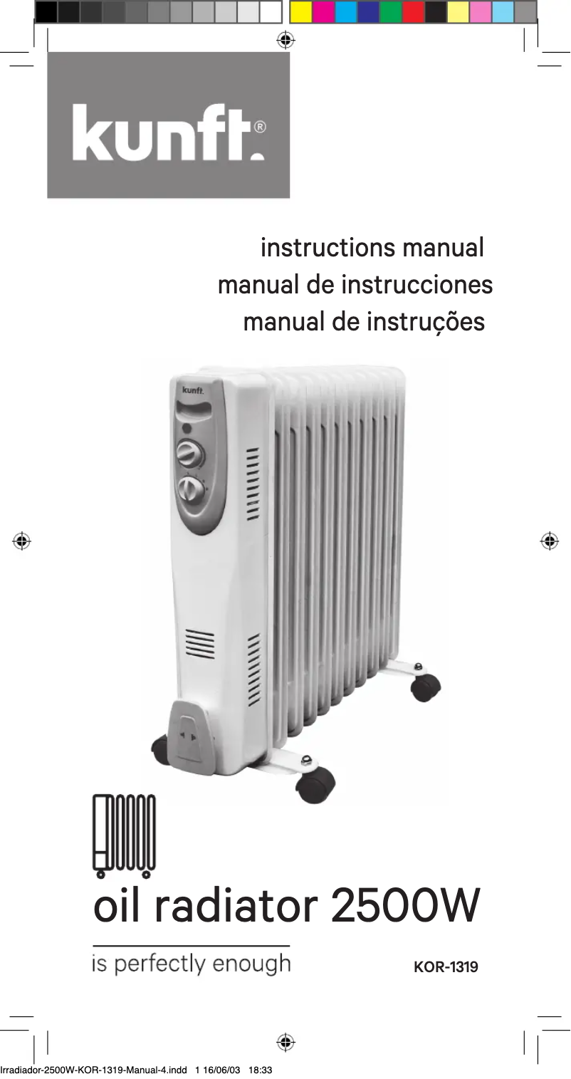Page 1 de la notice Manuel utilisateur Kunft KOR-1319