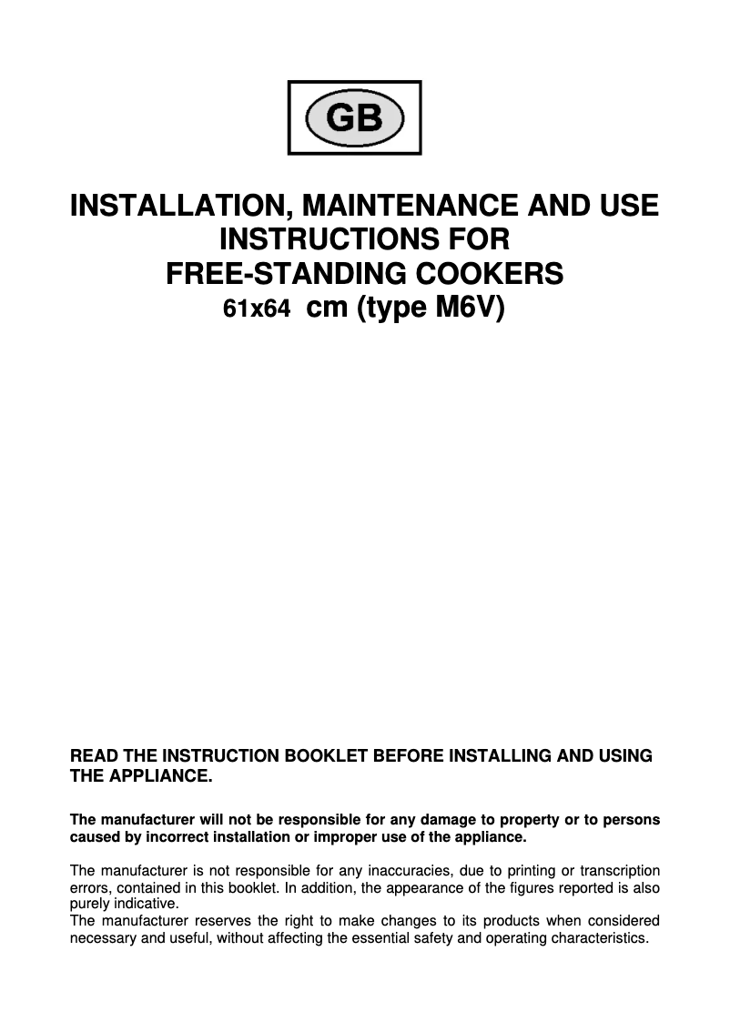 Page 1 de la notice Manuel utilisateur Bertazzoni X60 4 MFE BI