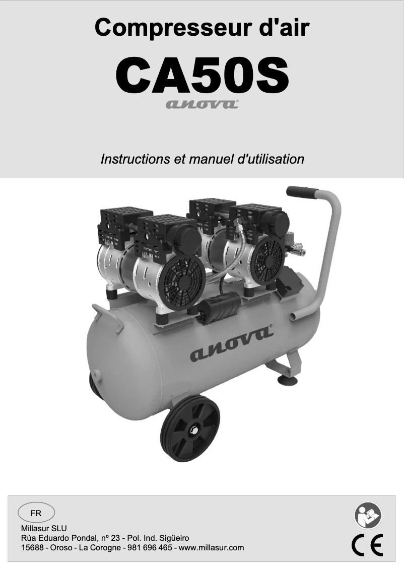 Image de la première page du manuel de l'appareil CA50S