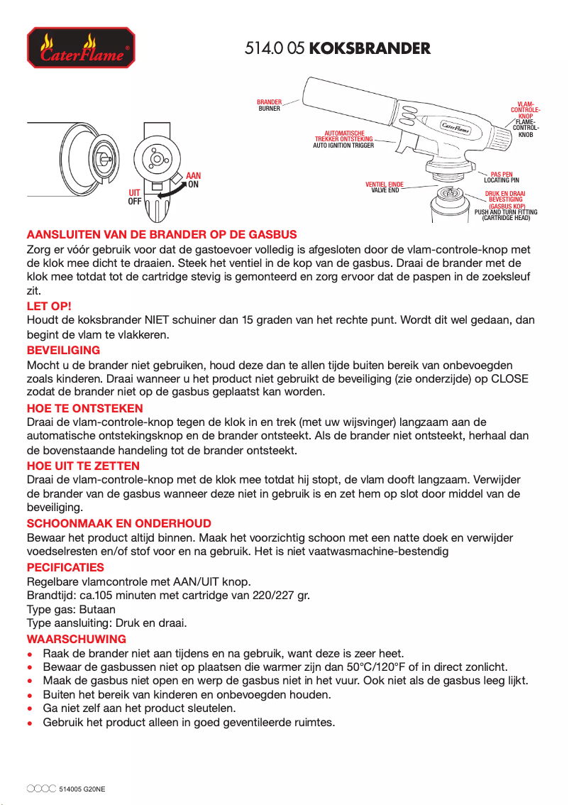 Image de la première page du manuel de l'appareil 514005