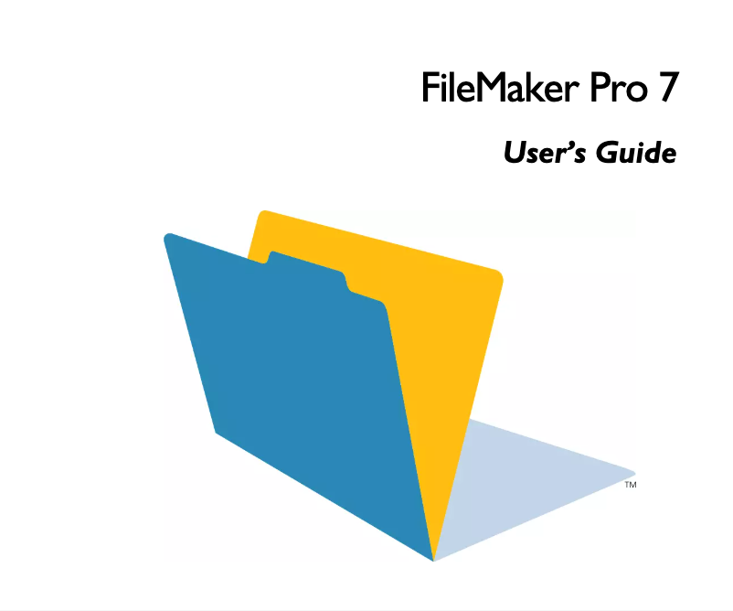 Page n°1 - Manuel utilisateur FileMaker Pro 7