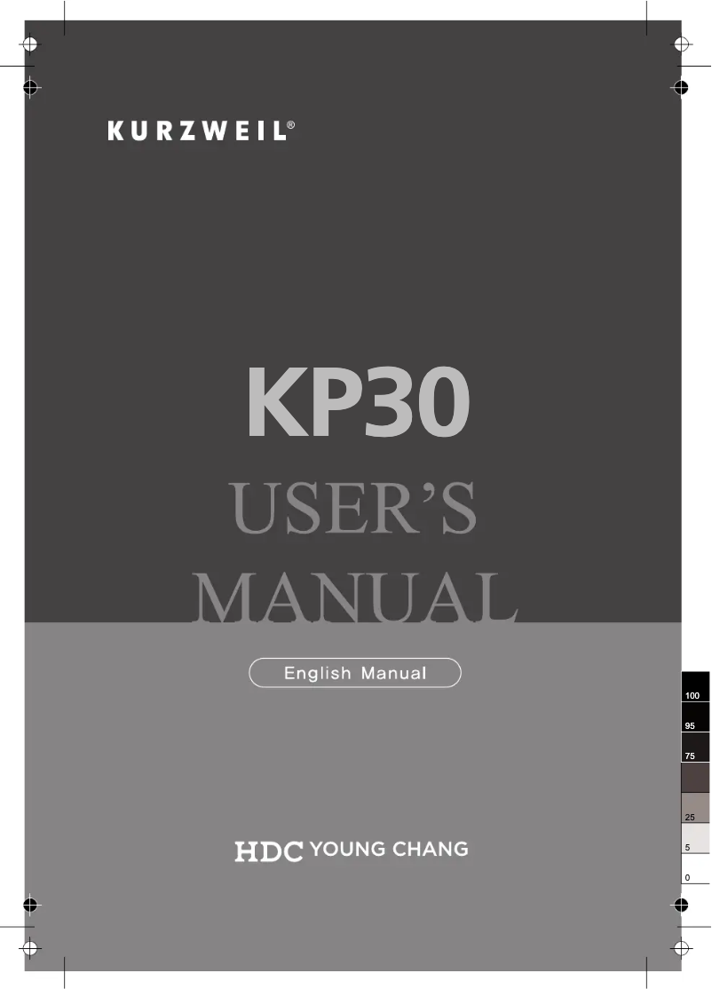 Image de la première page du manuel de l'appareil KP30