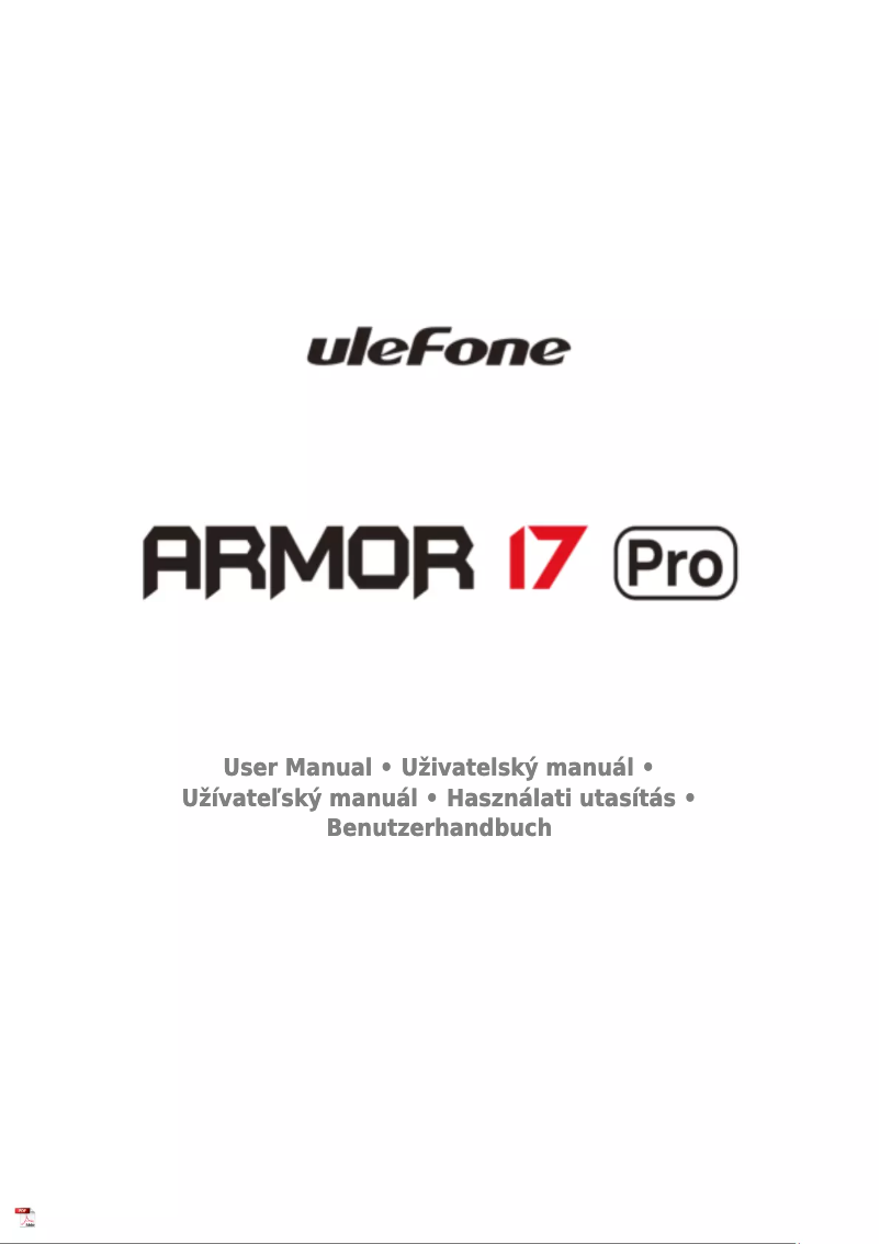 Página 1 del manual Manual de usuario Ulefone Armor 17 Pro