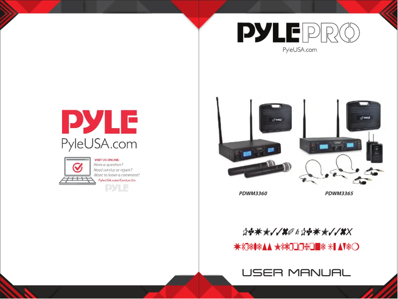 Page n°1 - Manuel utilisateur Pyle PDWM3365