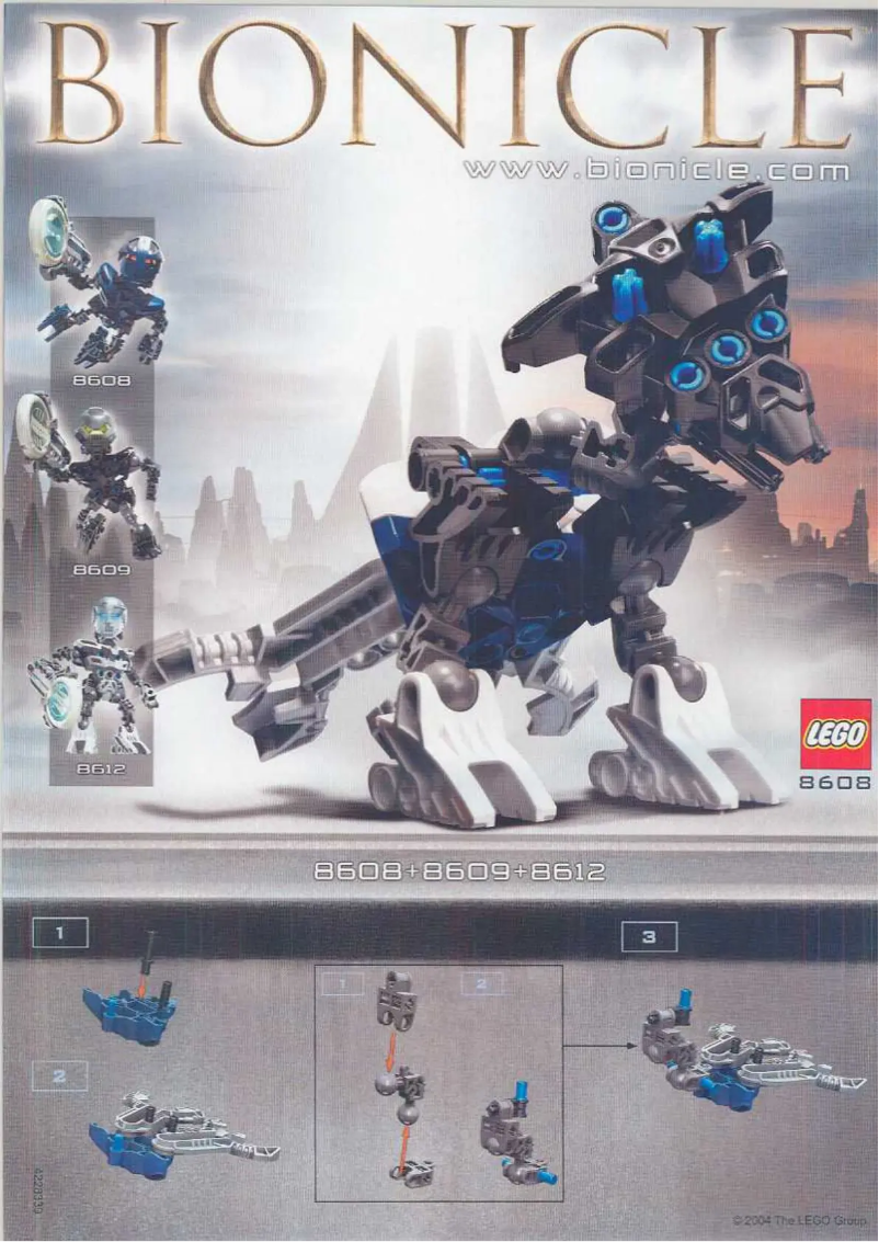 Page n°1 - Manuel utilisateur Lego Bionicle 65415