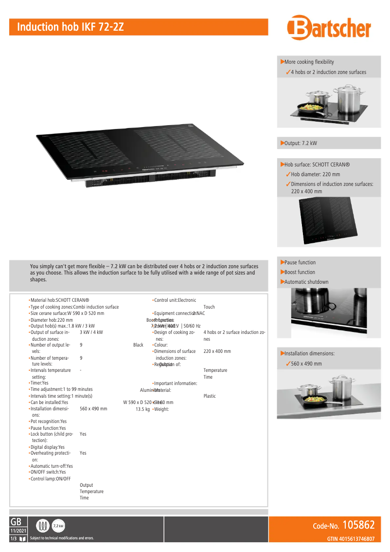 Image de la première page du manuel de l'appareil IKF 72