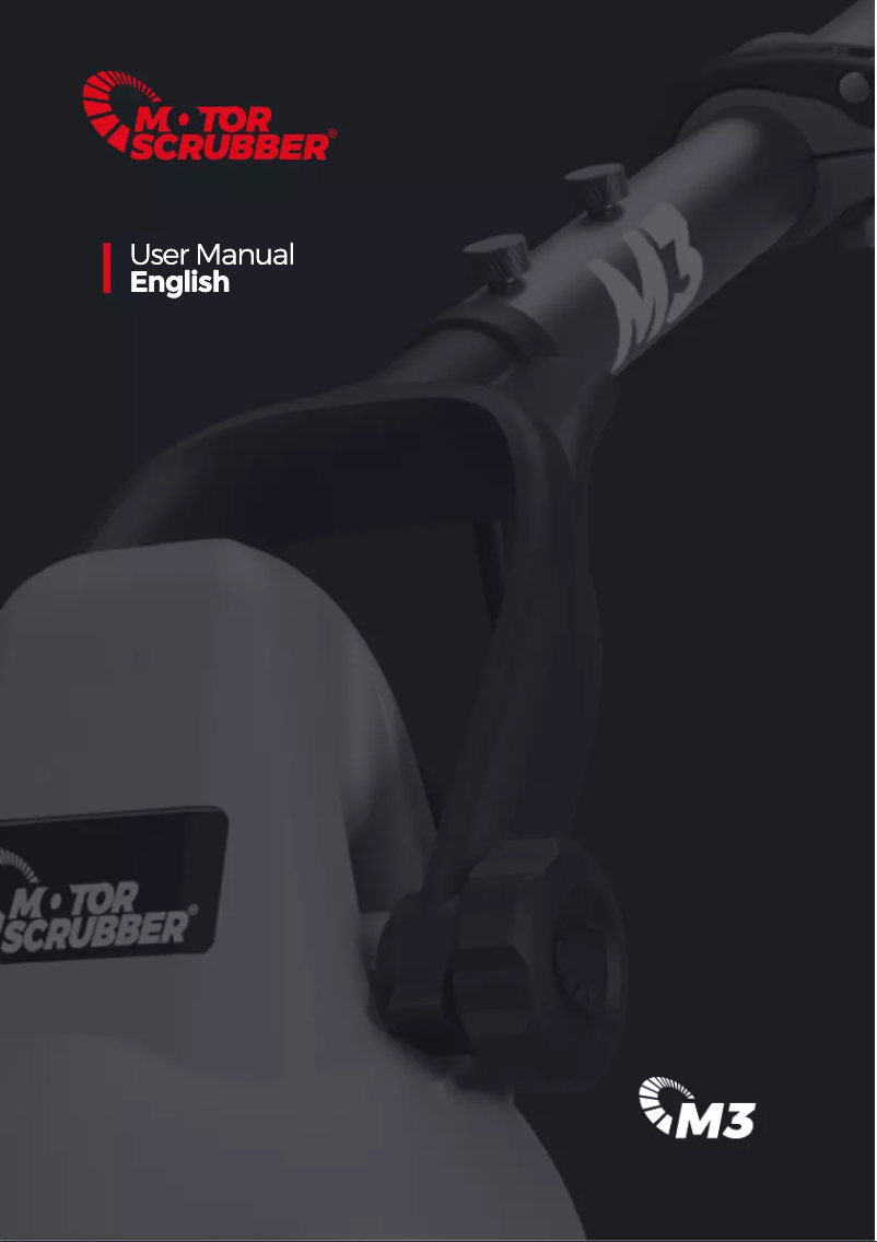 Page 1 de la notice Manuel utilisateur MotorScrubber M3S