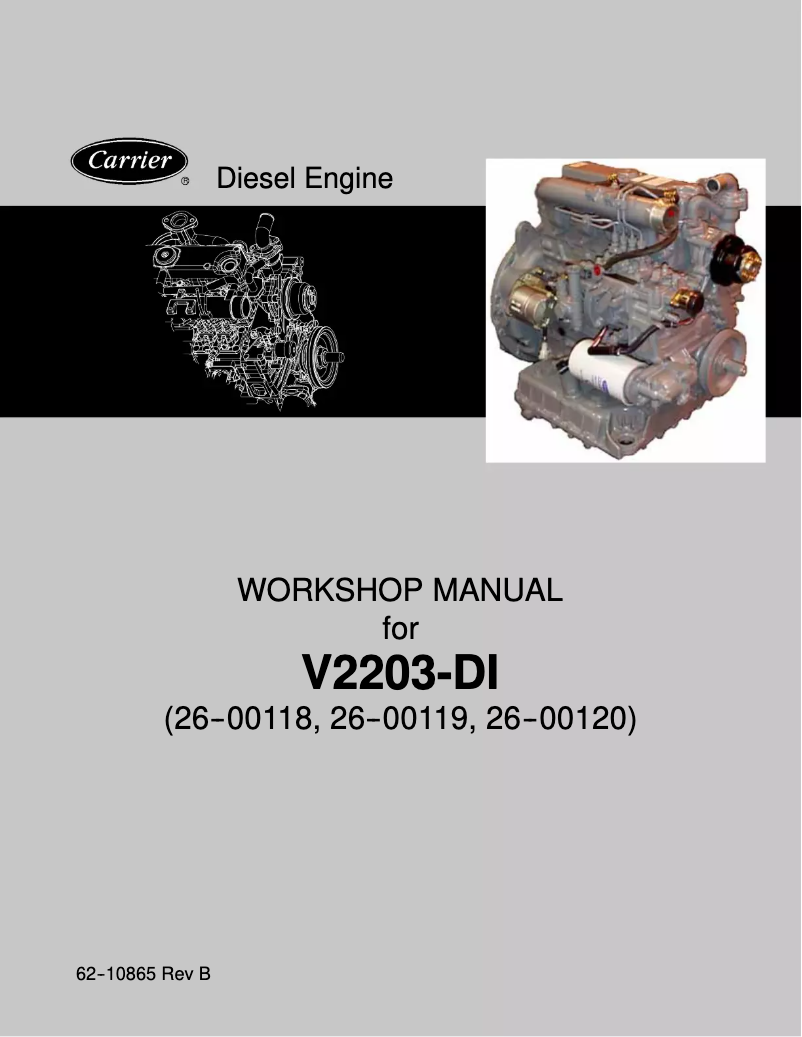 Page 1 de la notice Manuel utilisateur Carrier V2203-DI