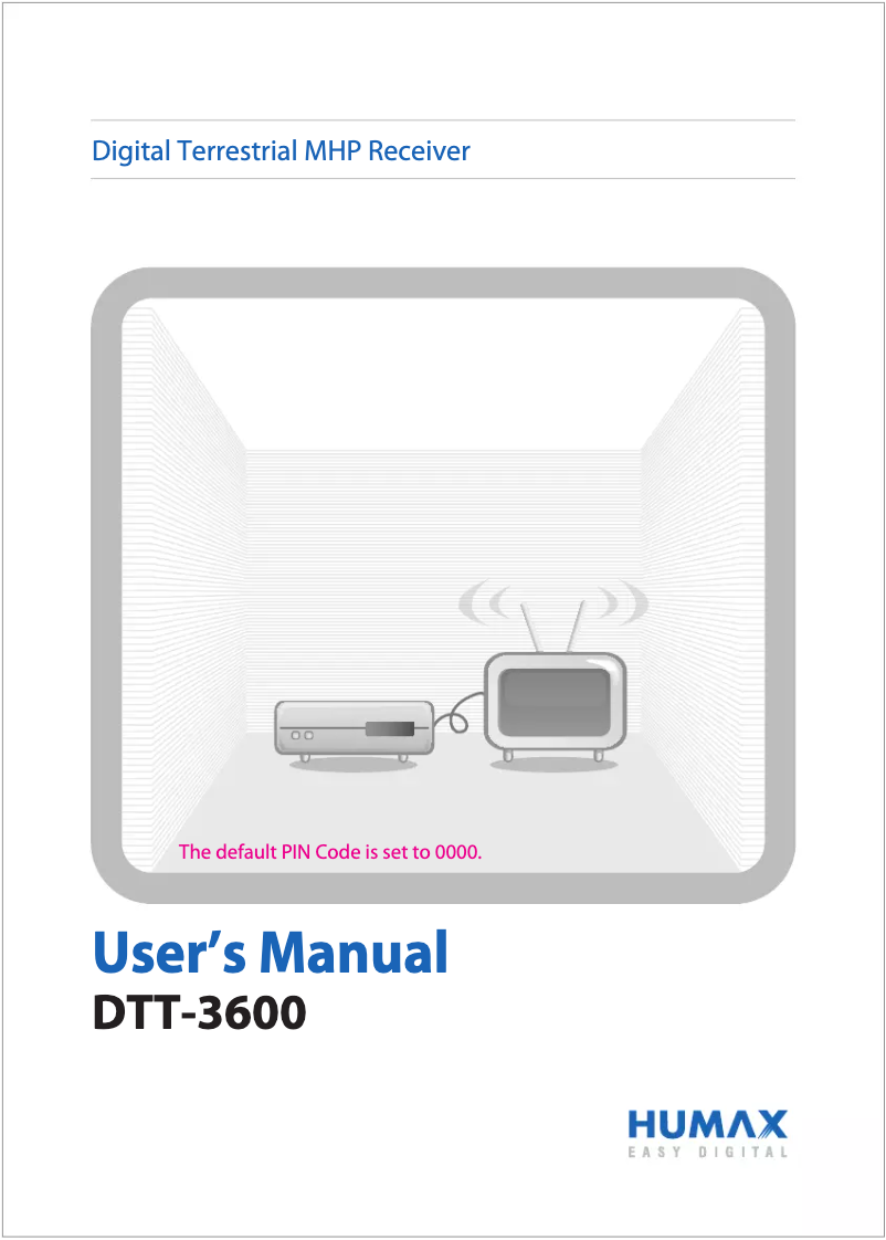 Page 1 de la notice Manuel utilisateur Humax DTT-3600