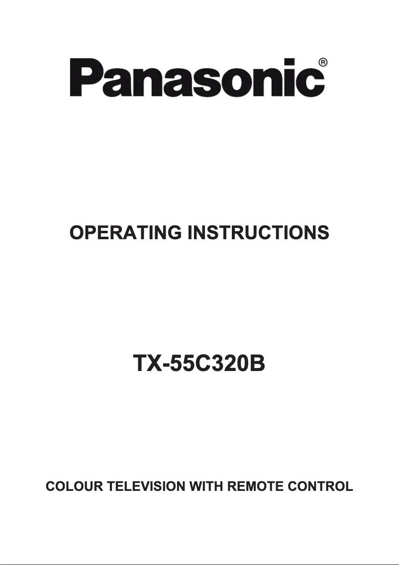Page 1 de la notice Manuel utilisateur Panasonic Viera TX-55C320B