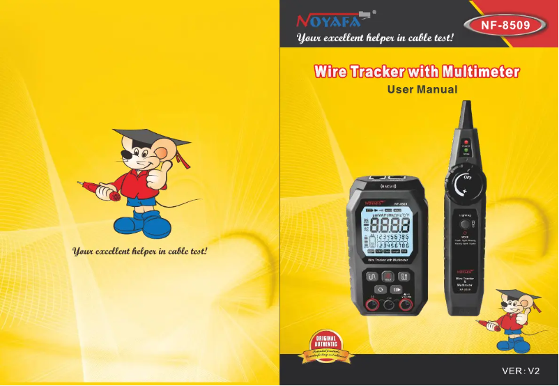 Page 1 de la notice Manuel utilisateur Noyafa NF-8509