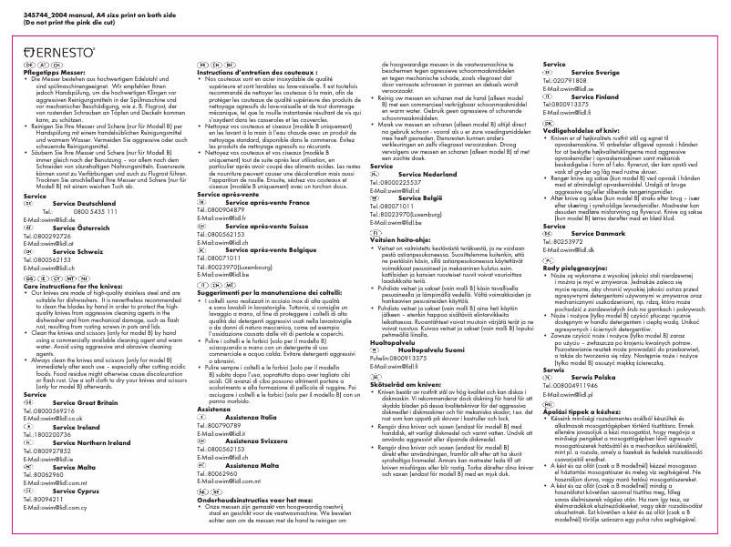 Page n°1 - Manuel utilisateur Ernesto HG00270