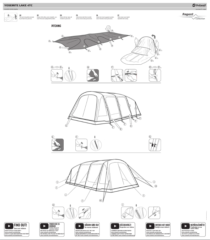 Image de la première page du manuel de l'appareil Yosemite Lake 4TC