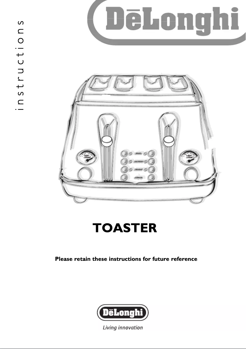 Page 1 de la notice Manuel utilisateur DeLonghi Icona Elements CTOE4003
