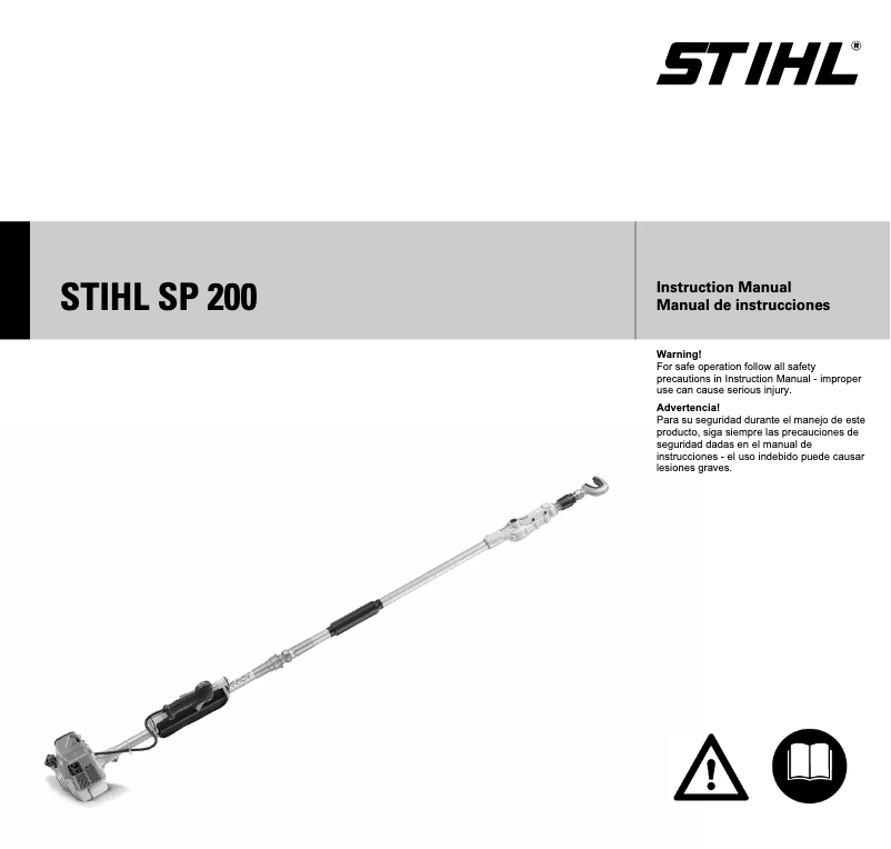 Page n°1 - Manuel utilisateur Stihl SP 200