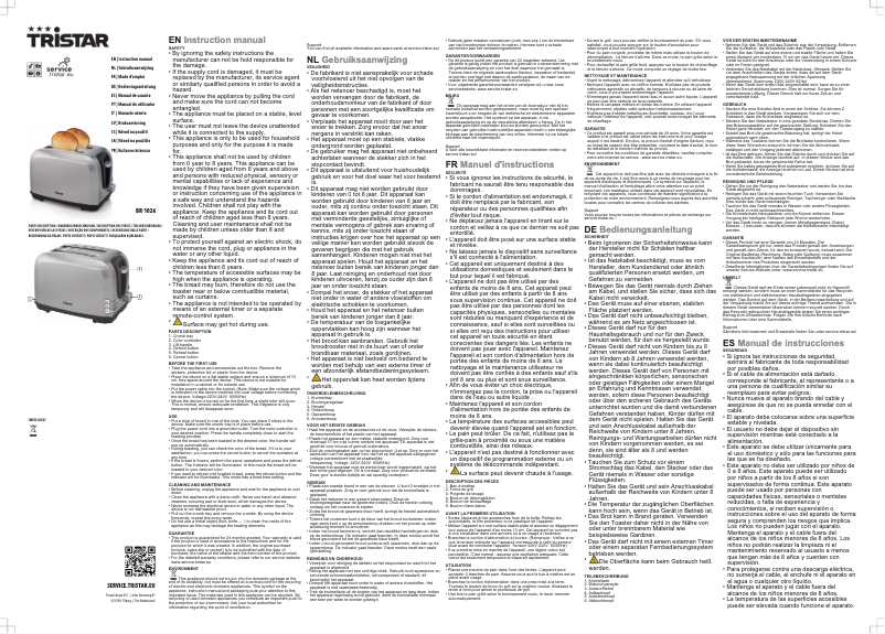 Image de la première page du manuel de l'appareil BR-1026