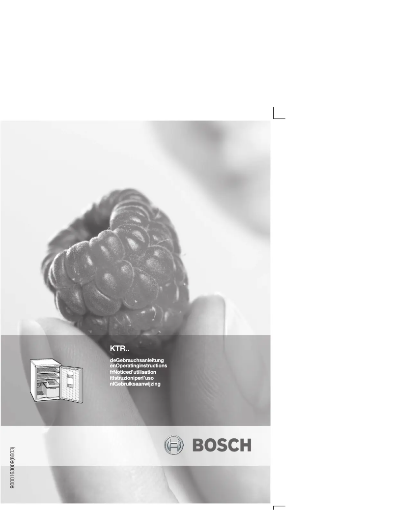Page n°1 - Manuel utilisateur Bosch KTR18P20