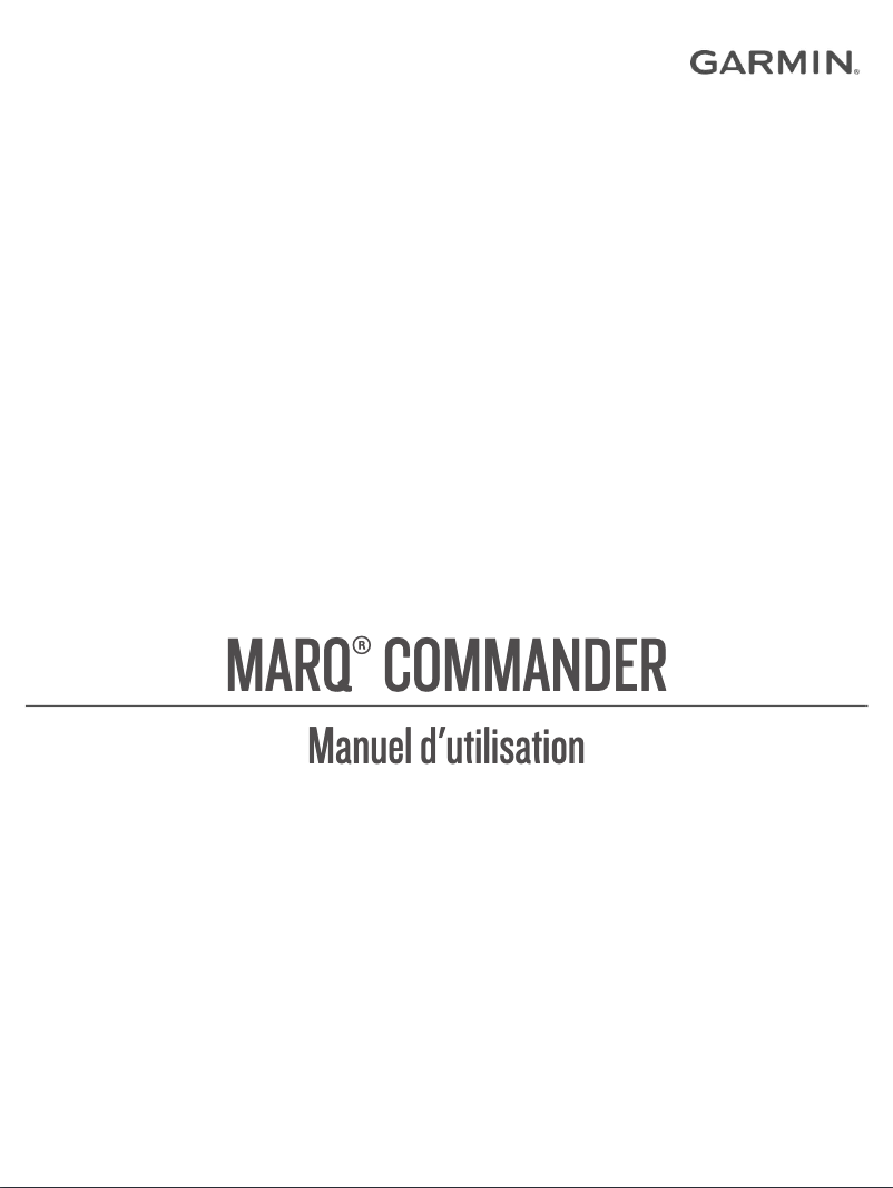 Page 1 de la notice Manuel utilisateur Garmin Marq Commander