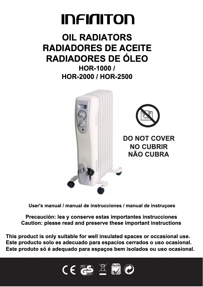 Image de la première page du manuel de l'appareil HOR-2500