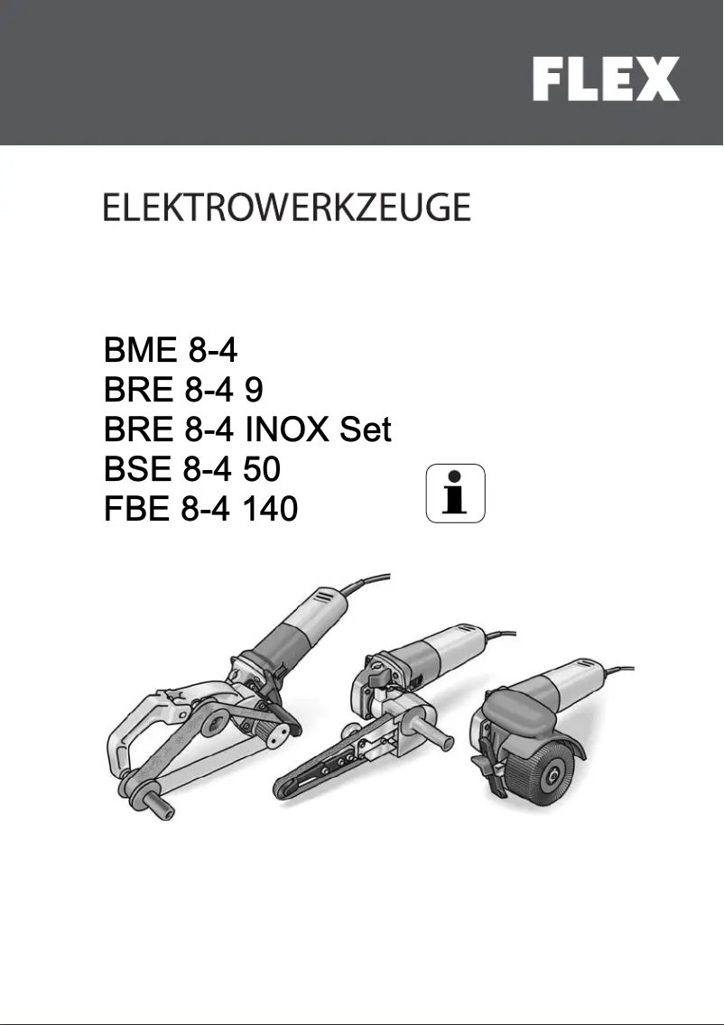Image de la première page du manuel de l'appareil BRE 8-4 INOX Set