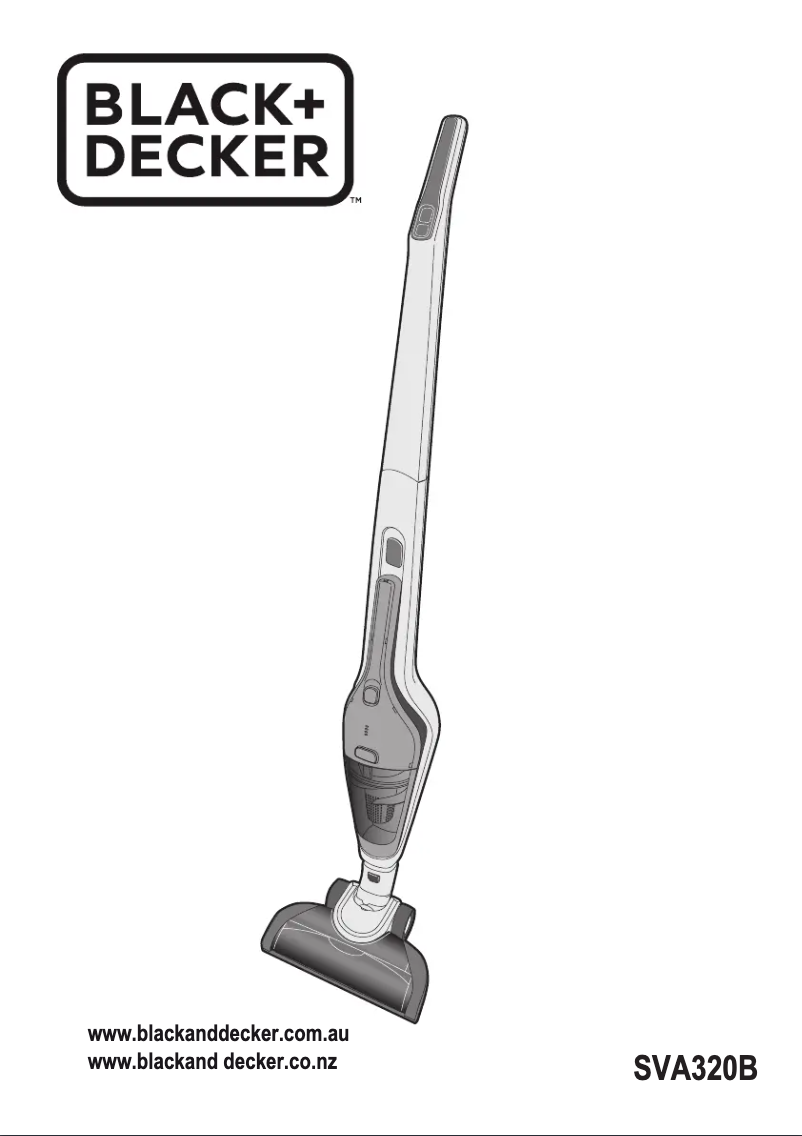 Page n°1 - Manuel utilisateur Black & Decker SVA320B