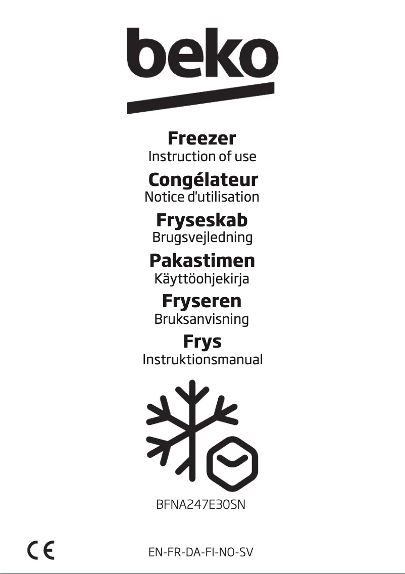 Image de la première page du manuel de l'appareil BFNA247E30SN