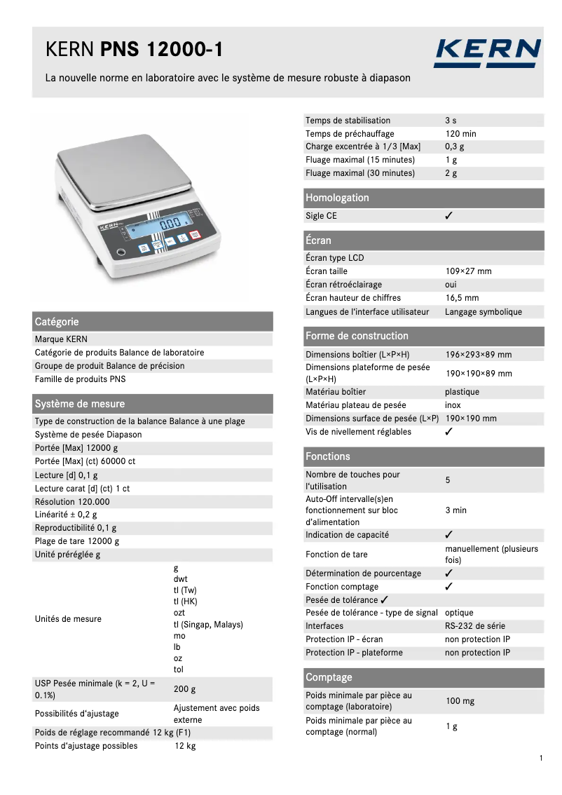 Image de la première page du manuel de l'appareil PNS 12000-1