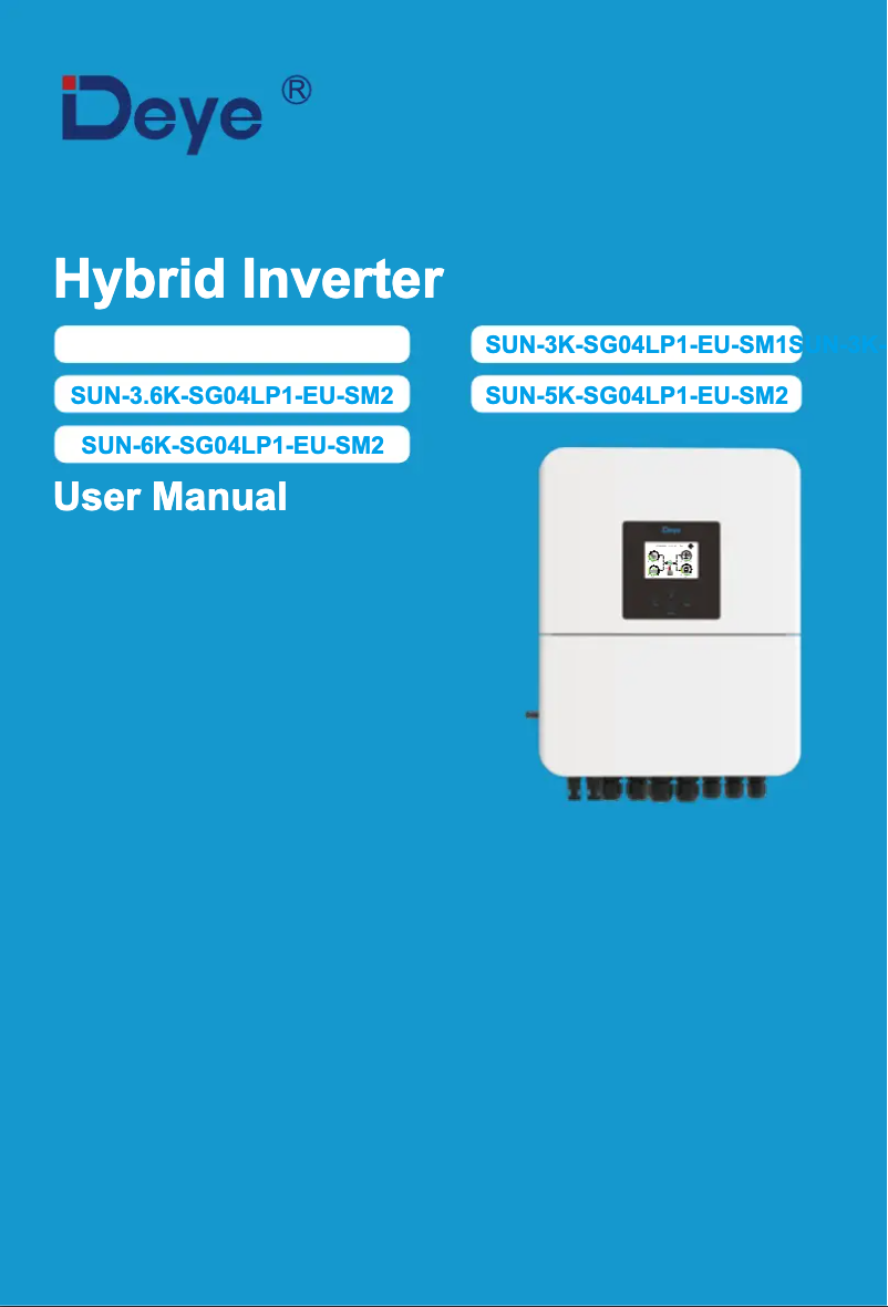 Image de la première page du manuel de l'appareil SUN-3K-SG04LP1-24-EU-SM1