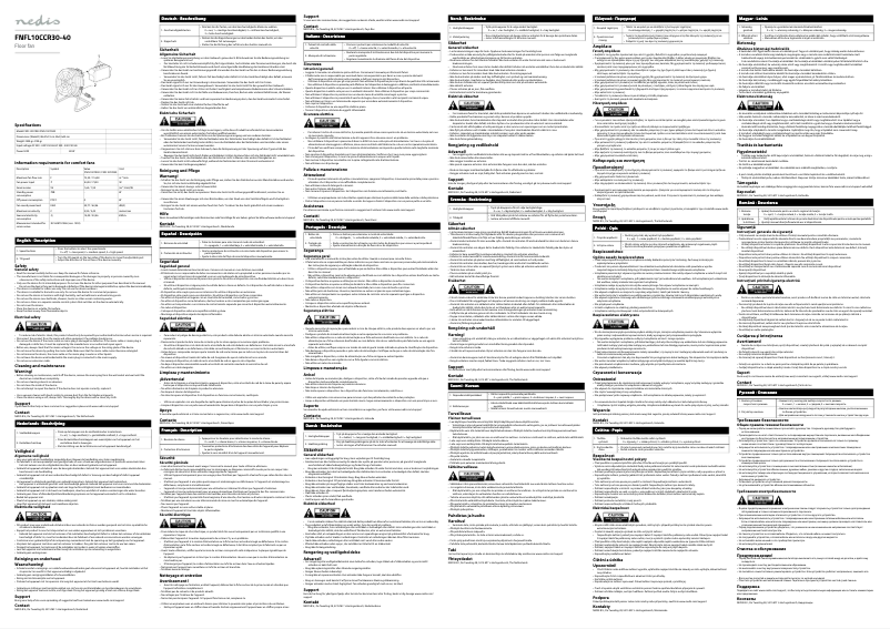 Page n°1 - Manuel utilisateur Nedis FNFL10CCR30