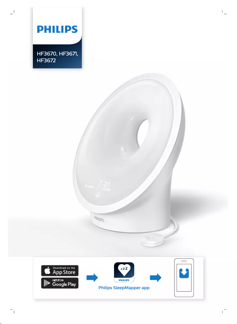 Page 1 de la notice Manuel utilisateur Philips Somneo Sleep & Wake-up Light HF3671