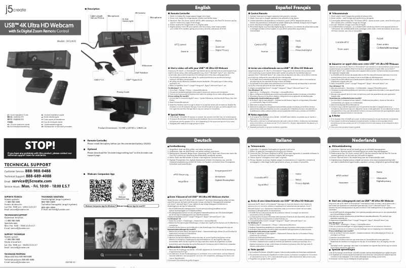 Page 1 de la notice Manuel utilisateur j5create JVCU435