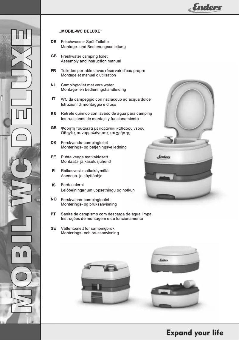 Page 1 de la notice Manuel utilisateur Enders Mobil WC Deluxe